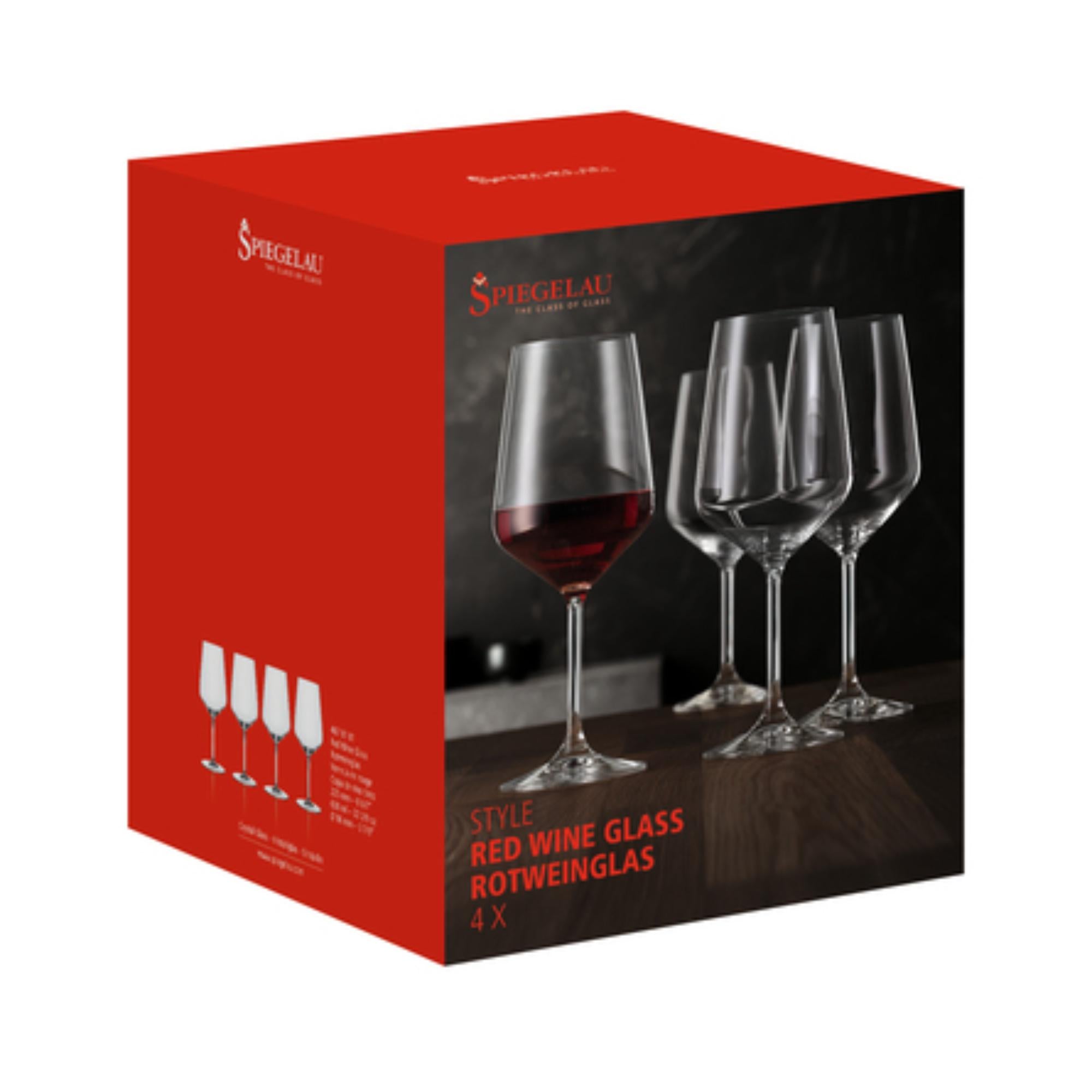 Spiegelau 4pc Red Wine Glass Set - 630ml