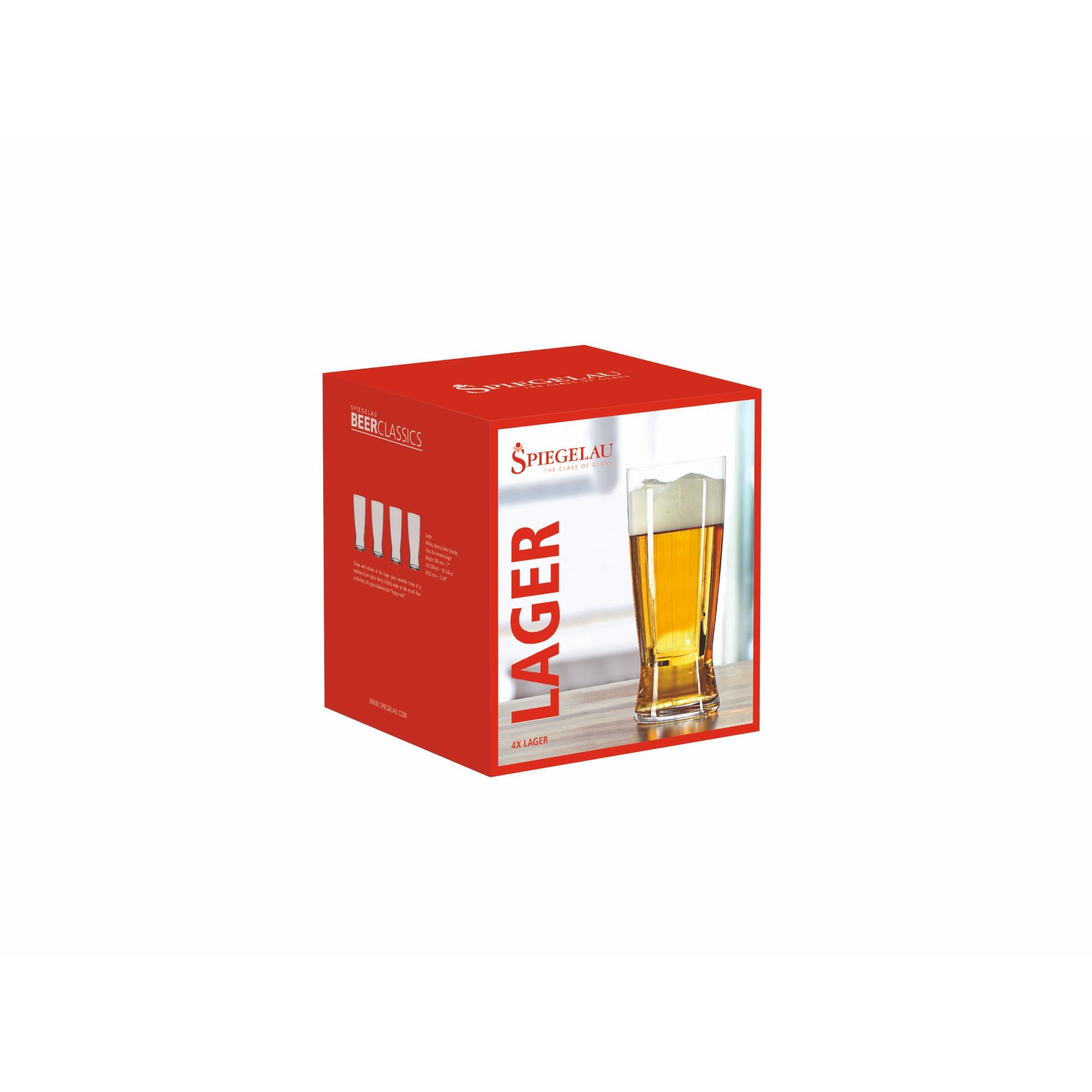 Spiegelau 4pc Lager Set - 560ml