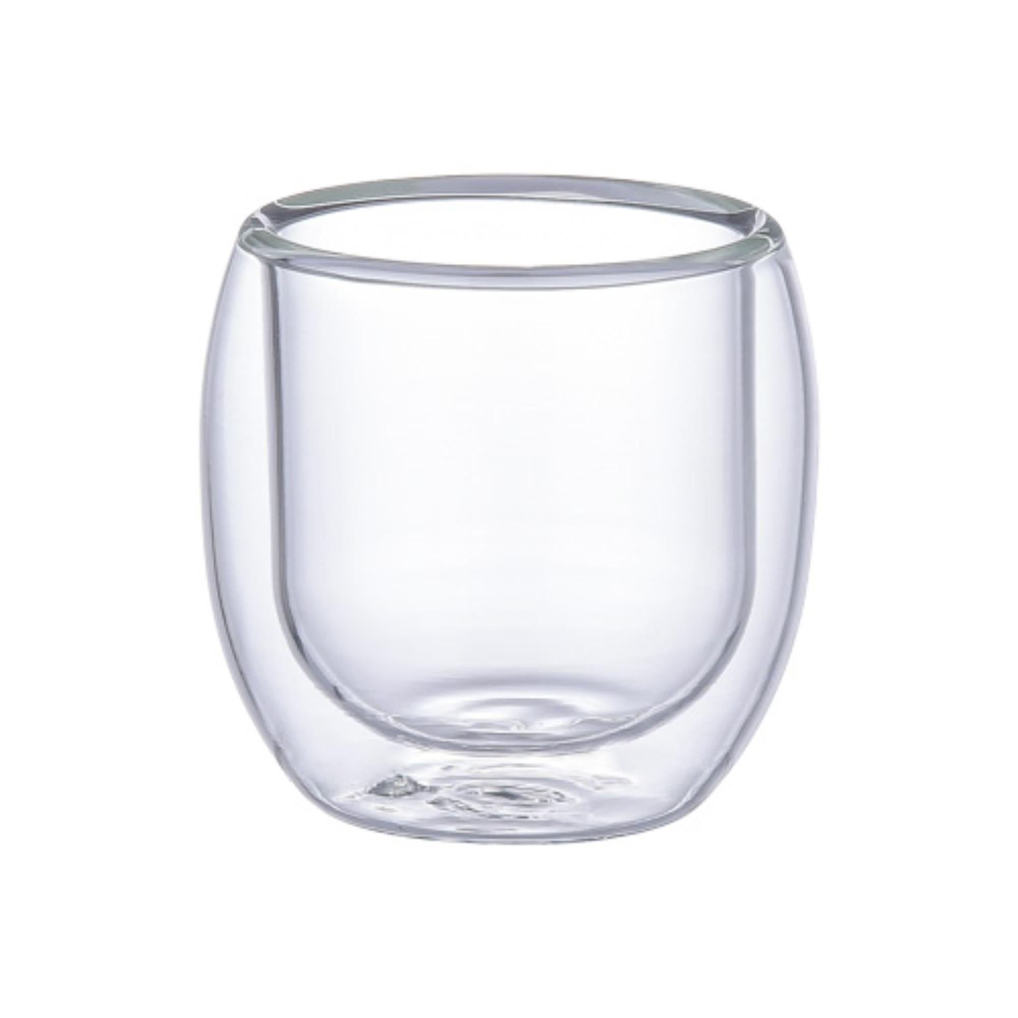 2pcs Borosilicate Glass Double Wall Cup - 50ml