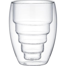 2pcs Borosilicate Glass Double Wall Cup - 250ml