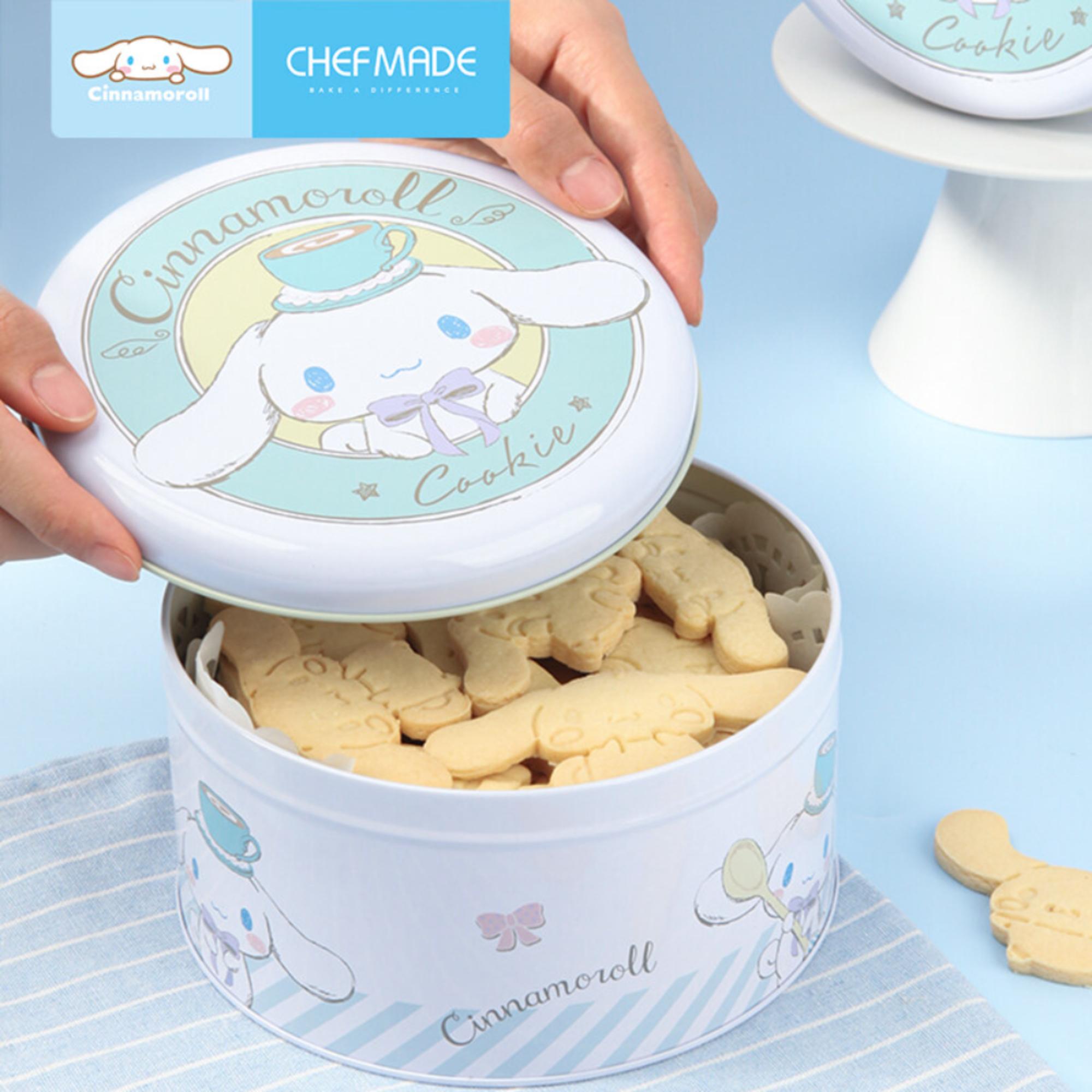 Cookie Tin - White/Blue