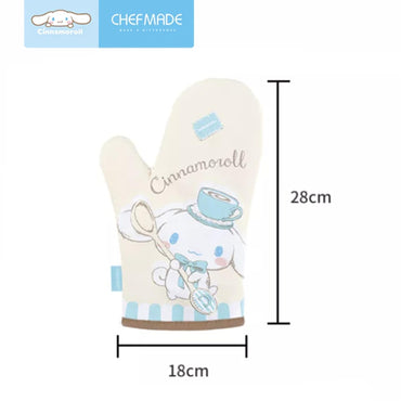 Cotton Polyester Oven Mitt - White