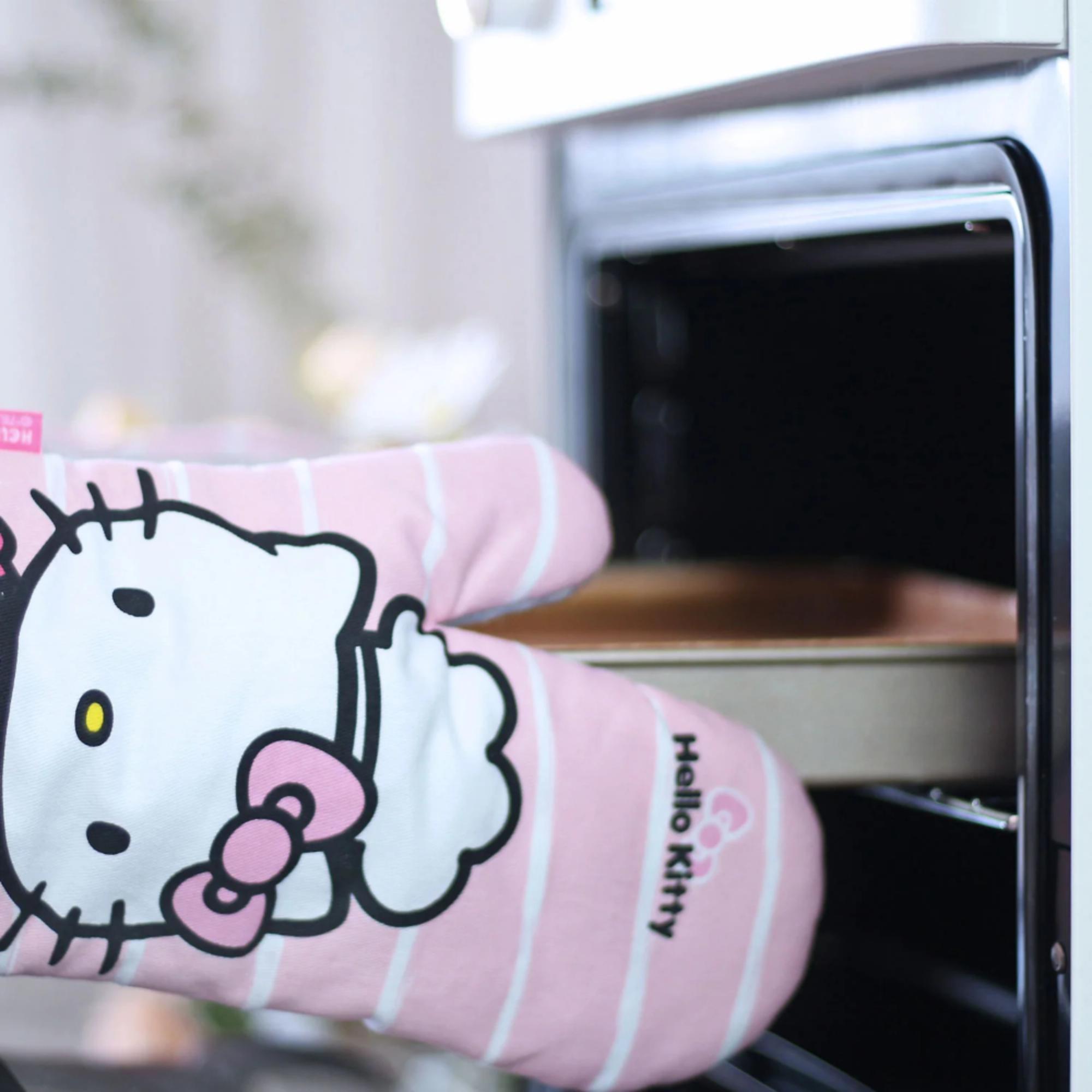 Cotton Polyester Oven Mitt - Pink