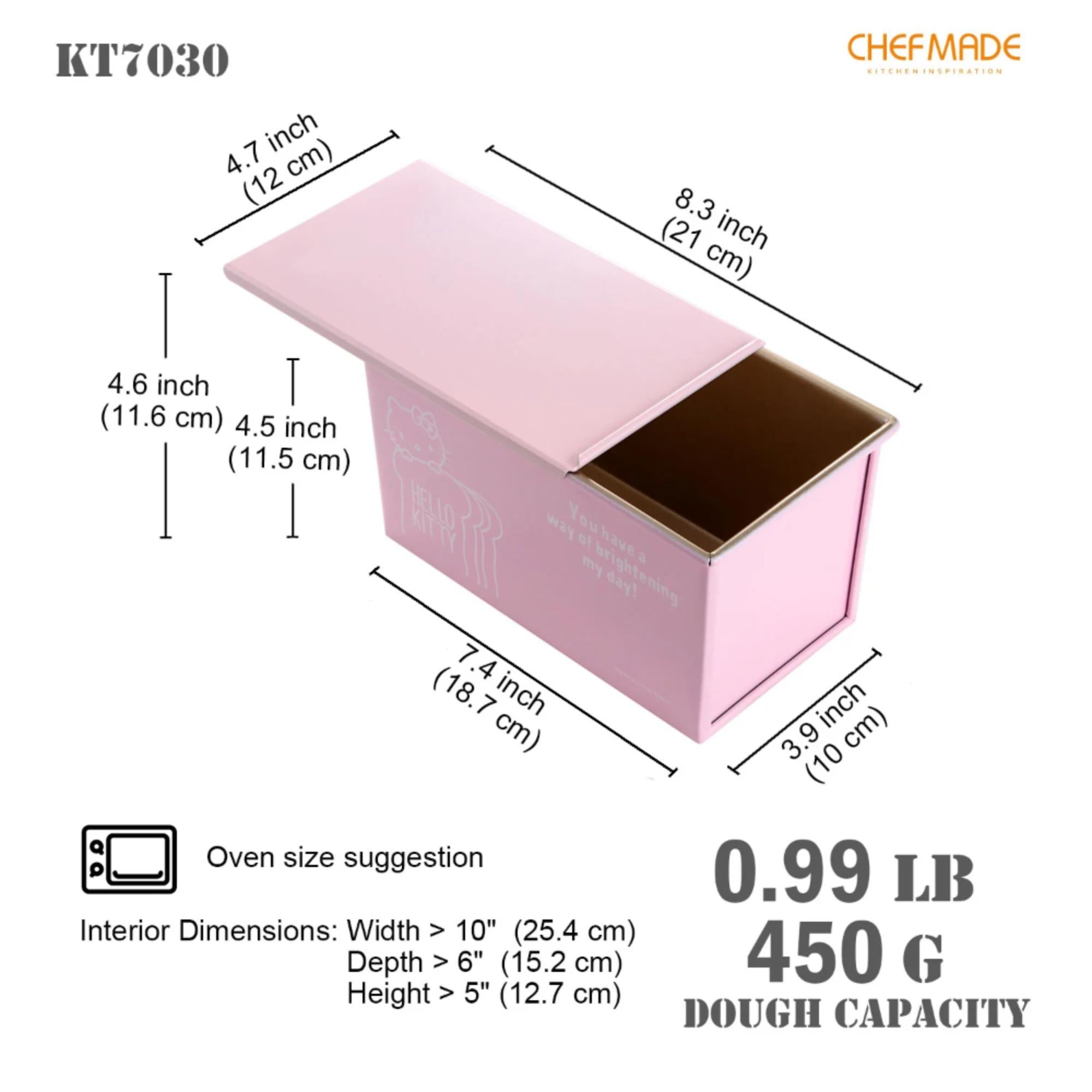 Non-Stick Covered Loaf Pan - Pink