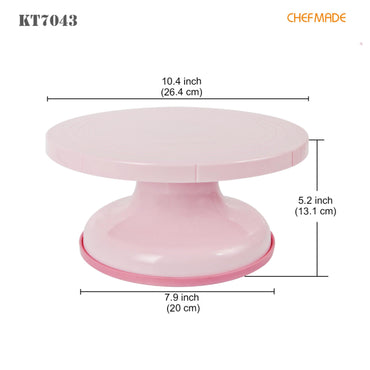 ABS Revolving Cake Stand - Pink