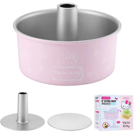 Round Deep Cake Pan with Removable Bottom - Pink