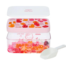 Ice Cube Tray with Lid and Bin - Pink/Clear