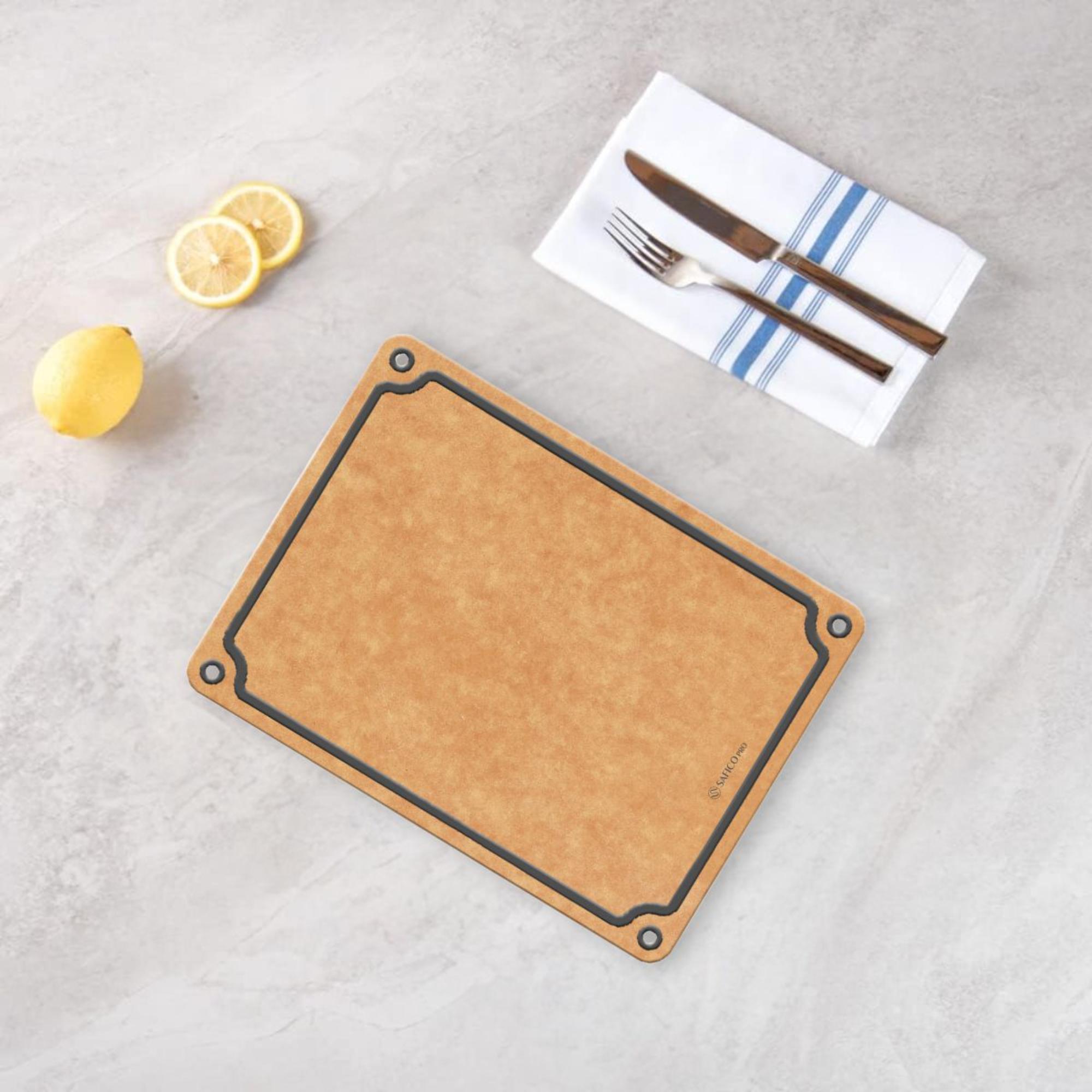 Wood Fibre Cutting Board with Silicone Pad - Large