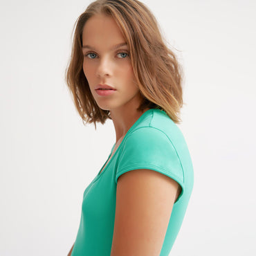 Titika Dola Short Sleeve Top - Green