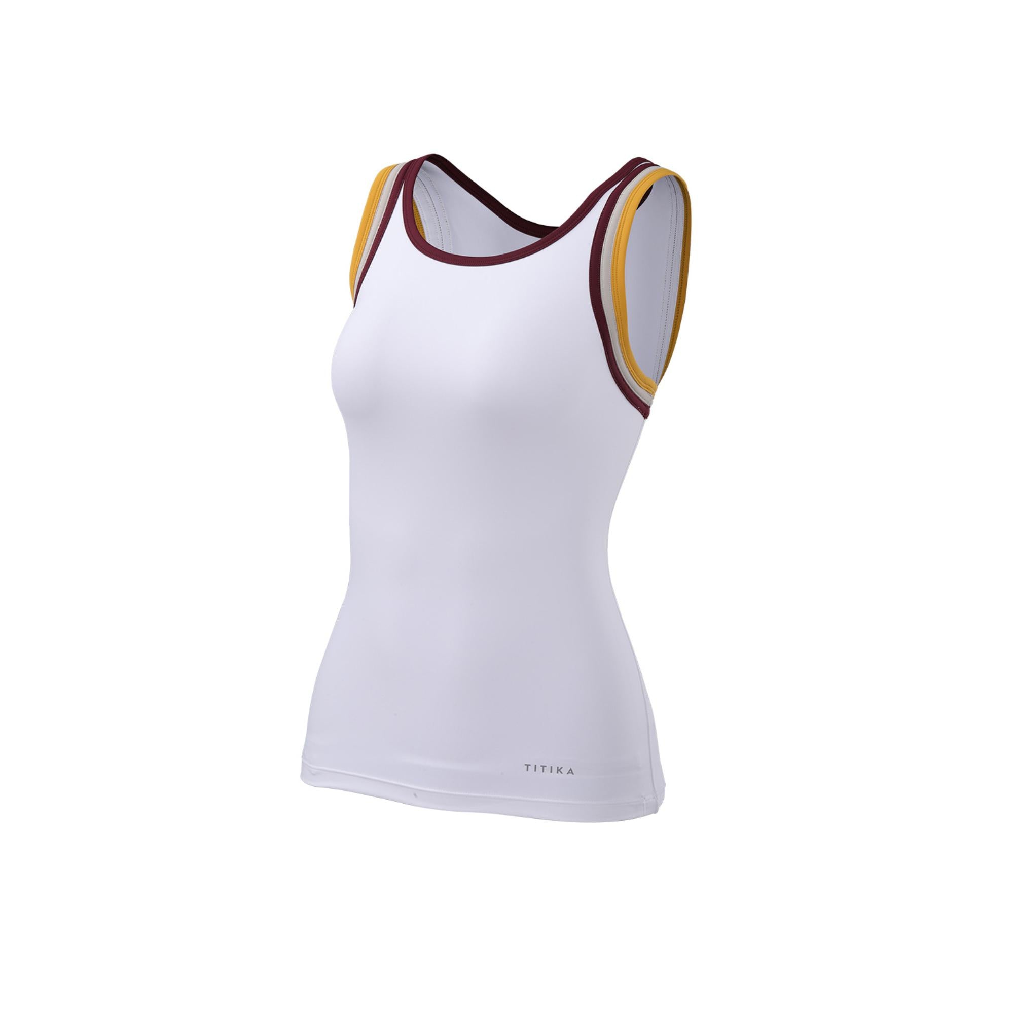 Titika Jersey Tank - White