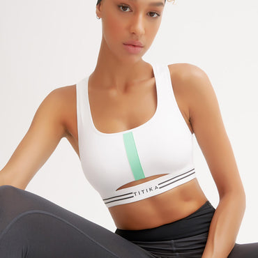 Titika Aurora Power Bra - White