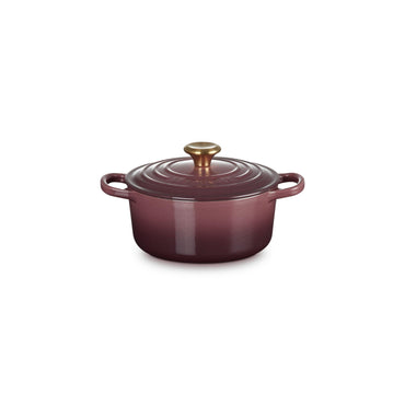 SIG Round Oven Gold Knob 24cm - Fig