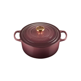 SIG Round Oven Gold Knob 24cm - Fig