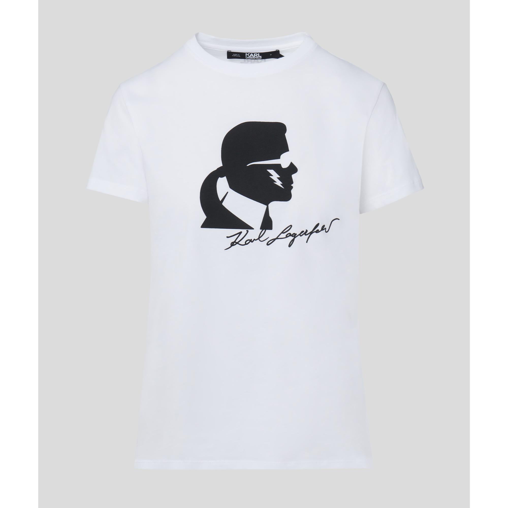Karl Head T-Shirt - White
