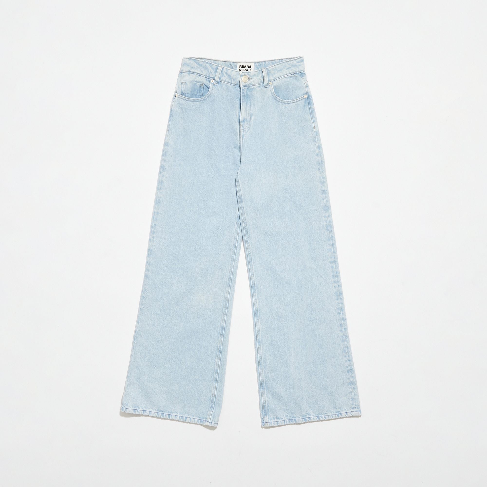 Wide Leg Jeans - Light Blue