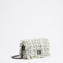 Mini Tweed Crossbody Flap Bag - Ivory