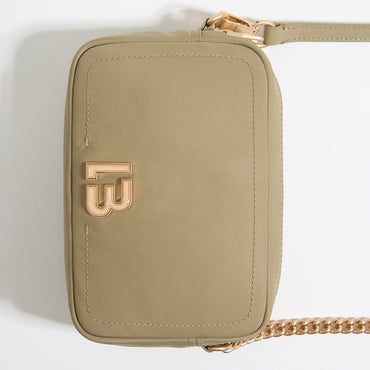 Mini Nylon Crossbody Bag - Light Khaki