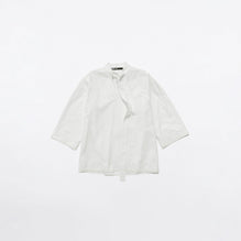 Cotton Tie Front Shirt - Ivory