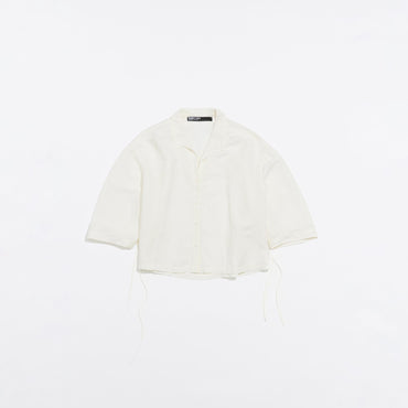 Boxy Linen Shirt - Ivory