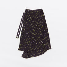 Flowers Midi Skirt - Black