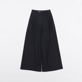 Bell-Bottom Trousers With Darts - Black