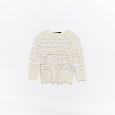 Pointelle Sweater - Ivory