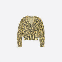 Paisley Linen Sweater - Yellow