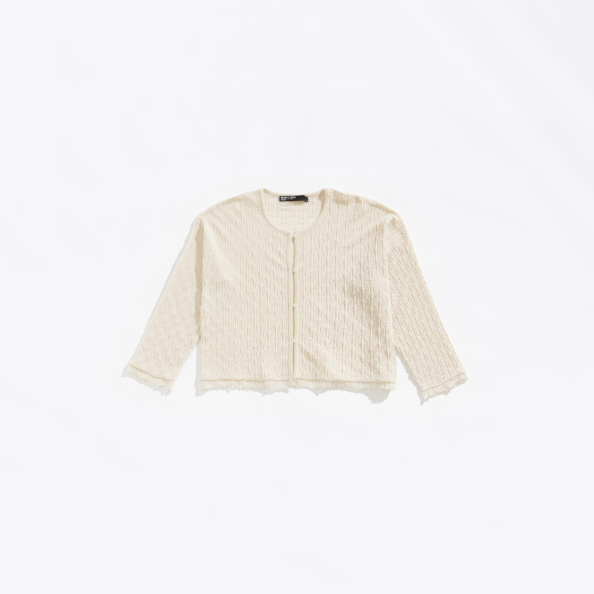 Straight Knit Cardigan - Ivory