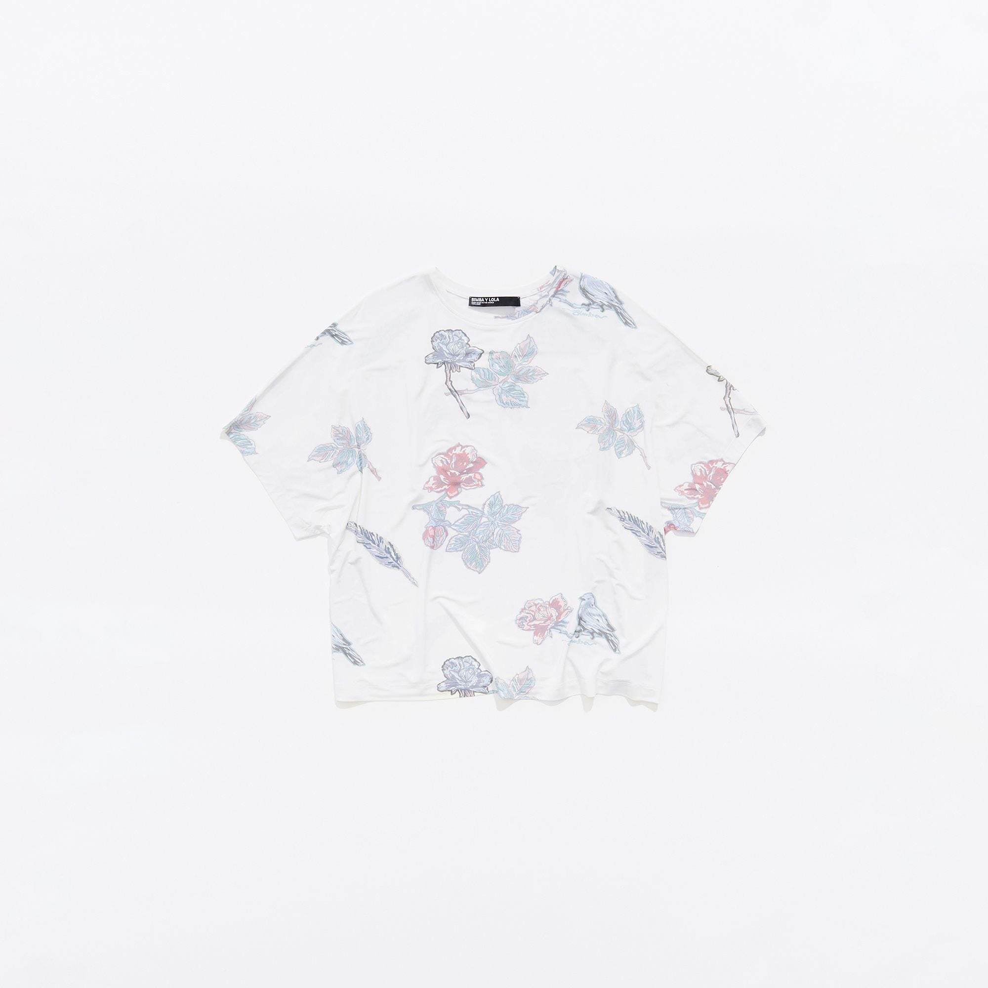 Birds Boxy T-Shirt - Ivory