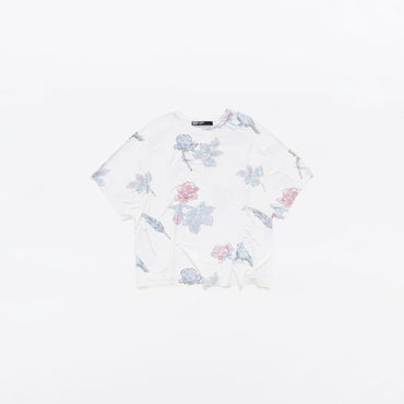 Birds Boxy T-Shirt - Ivory