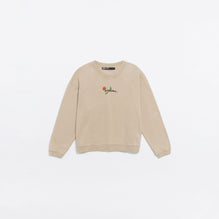 Logo Print Sweatshirt - Camel