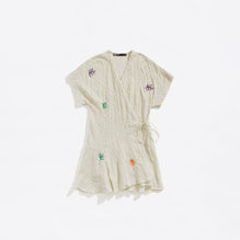 Embroidered Cotton Dress - Ivory