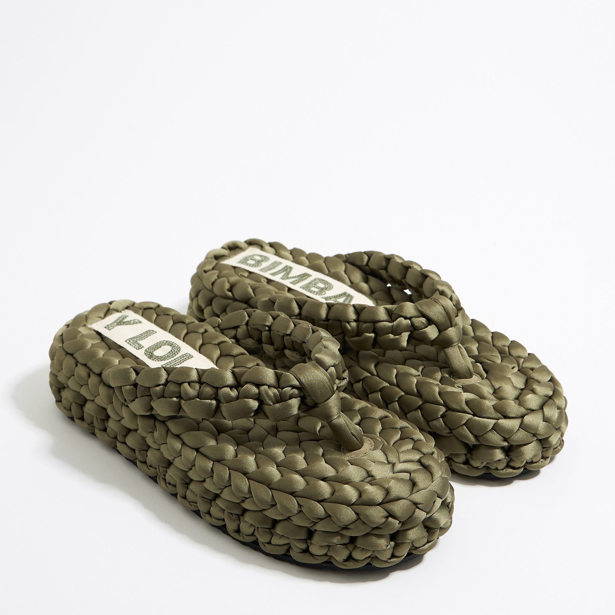 Plaited Flat Sandal - Verde