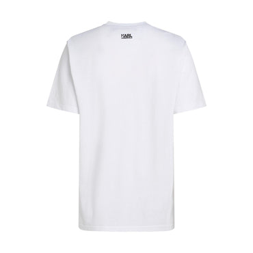 Karl Profile Sketch T-Shirt - White