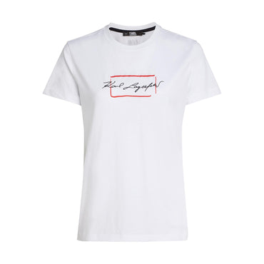 Small Sketch Artwork T-Shirt - White