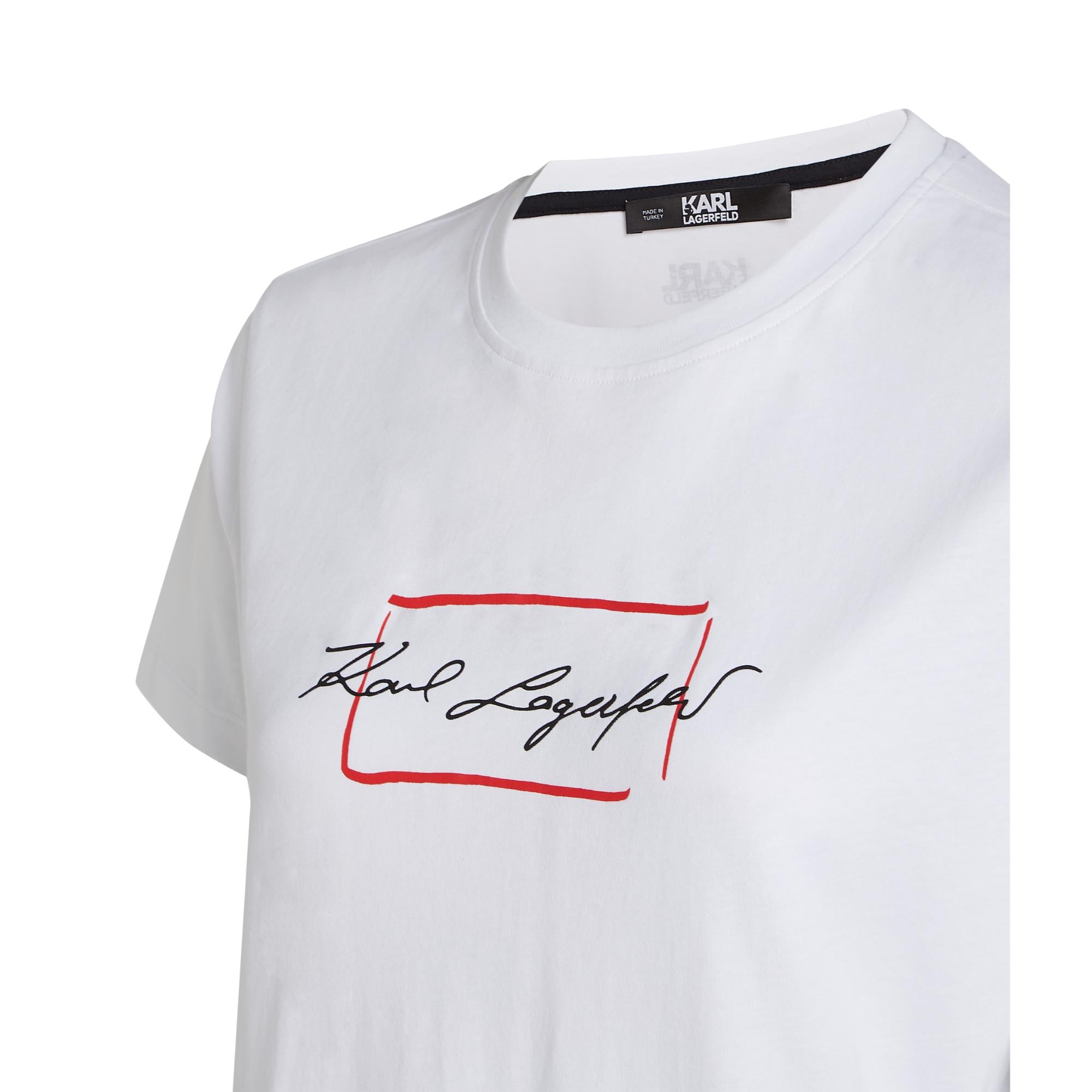 Small Sketch Artwork T-Shirt - White