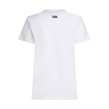 Karl Profile Sketch T-Shirt - White
