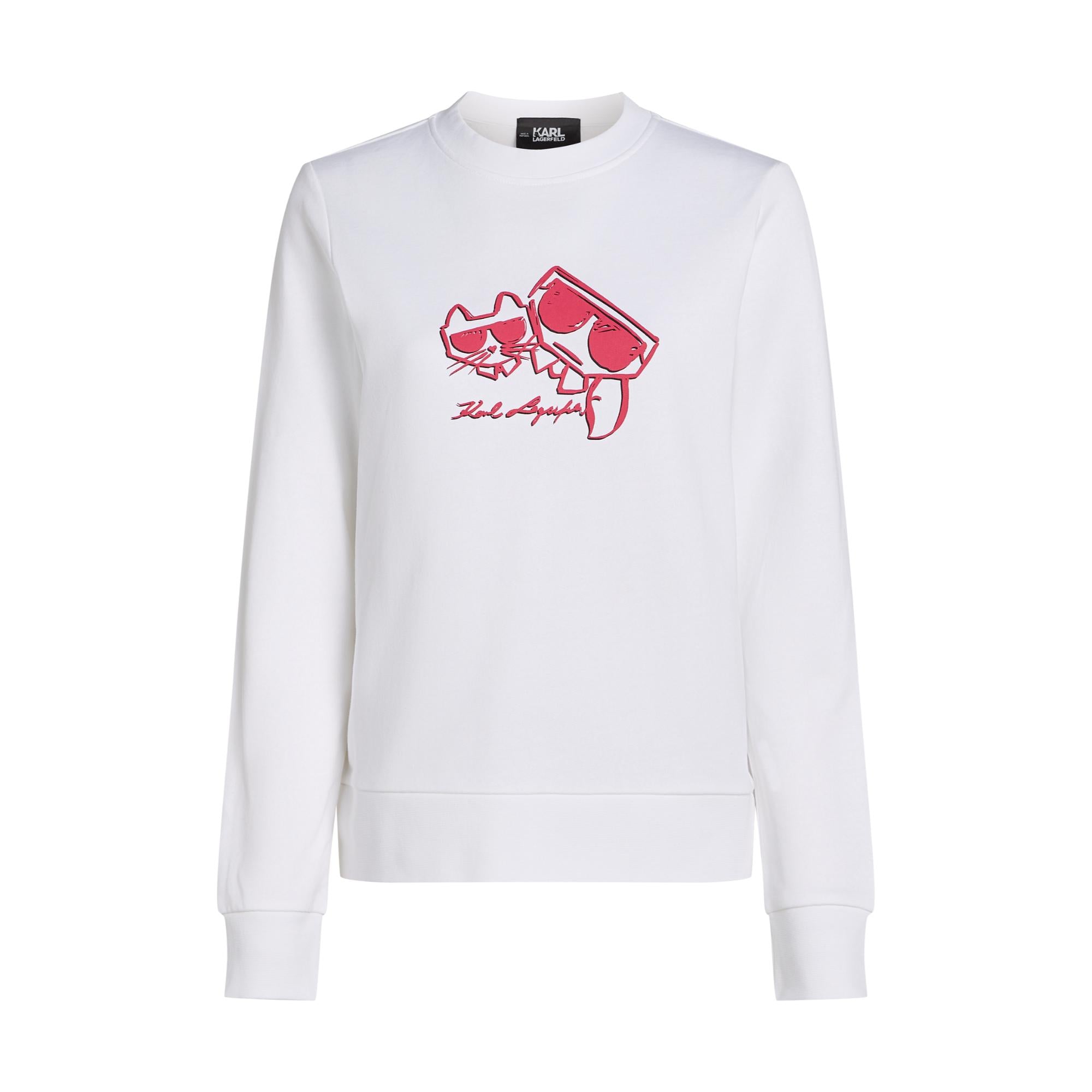 Kocktail Sketch Sweatshirt - White