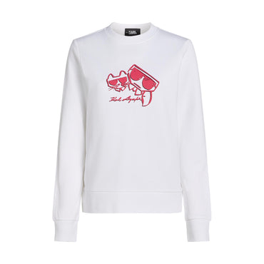 Kocktail Sketch Sweatshirt - White
