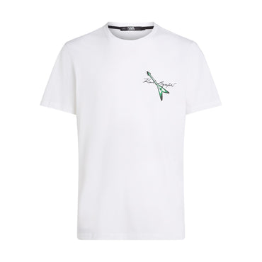 Small Rock Print T-Shirt - White