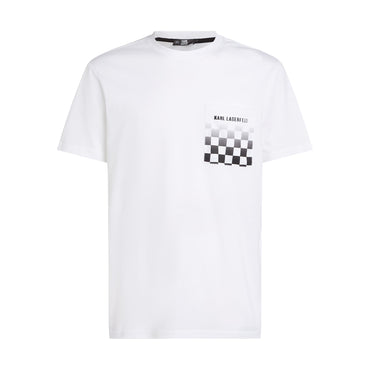Checkboard Pocket T-Shirt - White