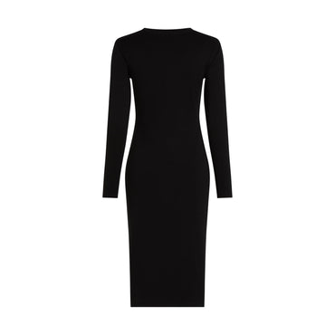 Kocktail Couple Rhinestone Dress - Black