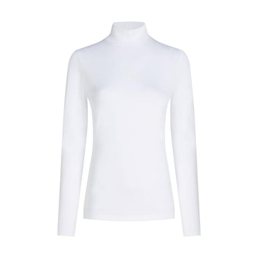 Mock Neck LS T-Shirt - White