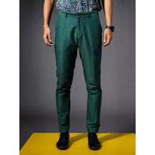 Men Cotton Linen Suit Pants - Green