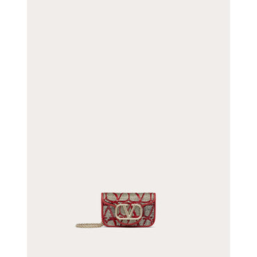 Women Rockstud Micro Bag - Argento/Rosso V