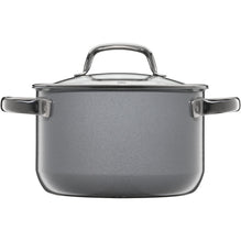 Fusiontec Mineral 20cm High Casserole with Glass Lid - Platinum