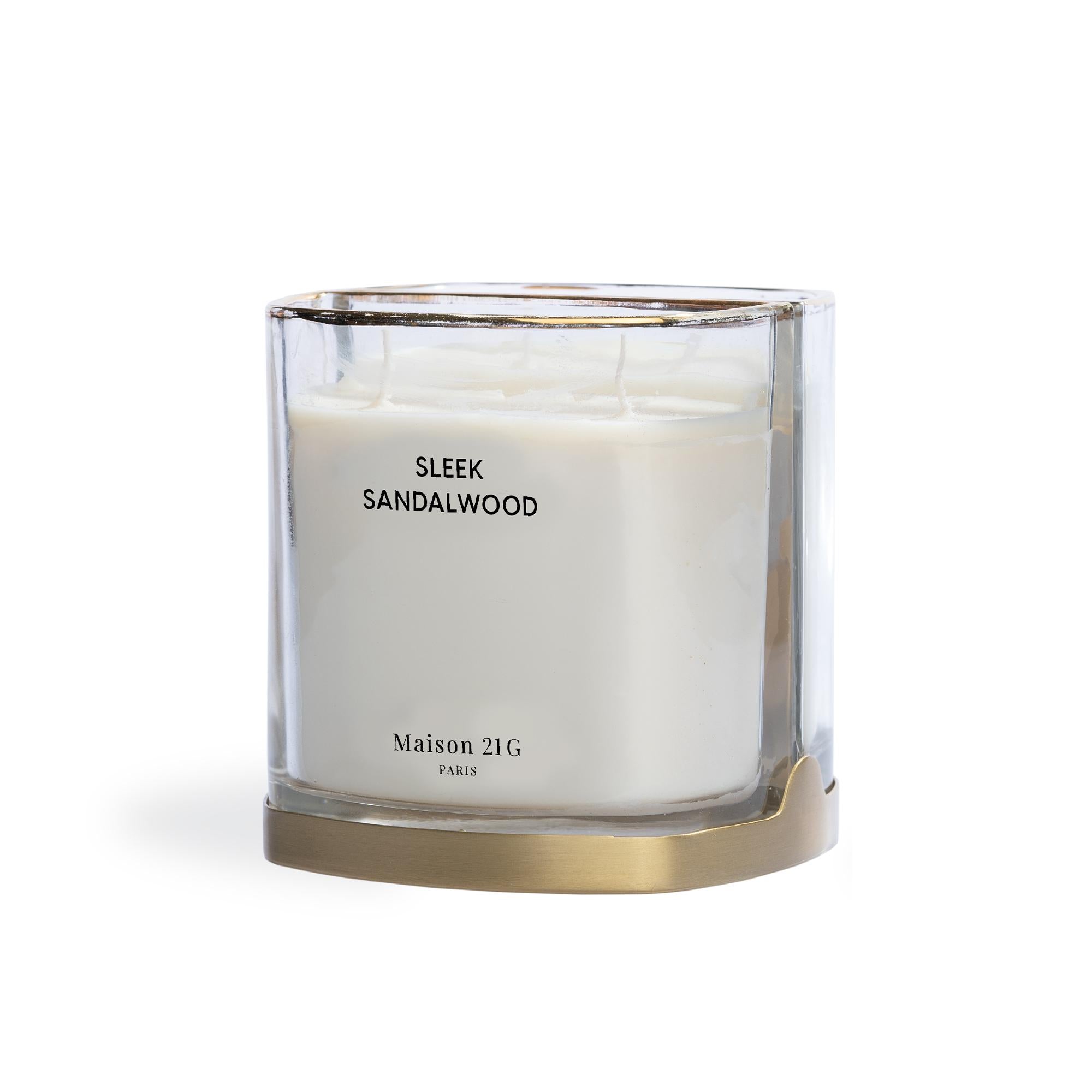 Half Moon Sleek Sandalwood Candle - 270g