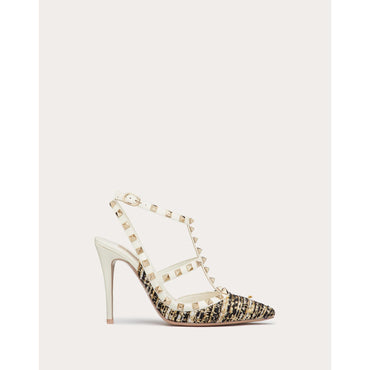 Women Rockstud Pump - Multicolor Nero Lurex/Ivory