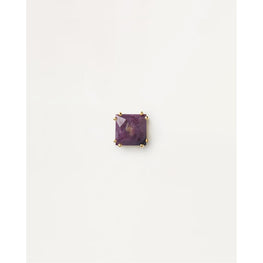 Suki Charoite Single Earring