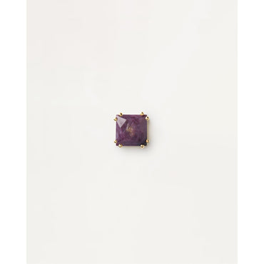 Suki Charoite Single Earring